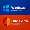 Windows 11 Pro + Microsoft Office Professional 2024 (Digital Download) $10