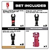 $19.01: Milwaukee Multi-Tool Oscillating Blade Kit w/ NITRUS & Bi-Metal Blades (5-Piece) at HomeDepot