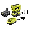 Ryobi ONE+ 18V Cordless High Pressure Inflator with 2.0 Ah Battery, 4.0 Ah Battery, and Charger $109