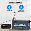 ECO-WORTHY 3584Wh 12V 280Ah LiFePO4 Battery +12/24V 20A Charger Combo $260 + Free S/H