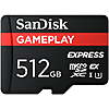 SANDISK 512GB GamePLAY microSD Express Card - Works with Nintendo Switch™ 2, Up to 880MB/s Read, Up to 650MB/s Write - SDSQXFN-512G-AW6GN $98.00