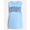 Americana Women's America's Favorite Graphic Muscle Tank Top from Way to Celebrate, Sizes S-XXXL