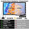 120inch Projector Screen with Stand: Portable Projector Screen Outdoor $59.99