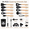 Astercook 39 PCS Kitchen Utensils Set, Silicone Cooking Utensil Sets with Wooden Handle $19.97