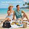 Lifewit Medium Lunch Bag, Insulated Lunch Box, Soft Cooler Cooling Tote for Adult Men Women, Black 12-Can (9L) $7.98