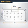 Worktop Jig Template for 3/4" Dog Holes w/ Router Bit & Guide Bushing $33.62 + Free Shipping w/ Prime or on $35+