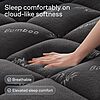 Niagara Sleep Solution Queen Bamboo Pillow Top Mattress Topper w/ 20" Deep Pocket (Dark Gray) $37.99 + Free Shipping