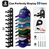 2-Pack Wall-Mounted Baseball Cap Hat Rack Organizer $4.99 + Free Shipping w/ Prime or on $35+