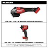 Milwaukee M18 FUEL 18V Lith-Ion Brushless Cordless 4-1/2 in. /6 in. Braking Grinder w/ Slide Switch w/ 1/2 in. Impact Wrench $249