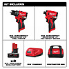 Milwaukee M12 12-Volt Lithium-Ion Brushless Cordless Subcompact Drill and Impact Driver Combo Kit w/2 Batteries and Bag (2-Tool) $169 @ HomeDepot