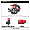 Milwaukee M12 FUEL 12V Lithium-Ion Brushless 5-3/8 in. Cordless Circular Saw with M12 XC 5.0 Ah Battery (2-Pack) Starter Kit $189 @HomeDepot
