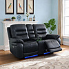 Wayfair Rewards members: 3-Piece  Royace Faux Leather Power Reclining Sofa Set (Black) $1079.99 + Free Shipping