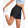 G Gradual Women's 5" Athletic Running Shorts with Zip Pockets Stretchy Quick Dry High Waisted for Workout Gym Hiking (Black, M) $12.99