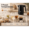 Electric Kettle, 1L Stainless Steel Tea Kettle with 7 Temperature Presets BPA-Free, Black $39.79