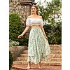 Women Floral Maxi Skirt Elastic Waist Boho Long Skirts $14.72