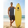 PINSPARK Quick Dry Tank Tops Men Moisture Wicking Athletic Sleeveless Shirts Breathable Workout Gym Sports Vest Summer Tee Dark Grey $6.99