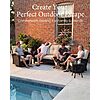 LayinSun 10 Pieces Outdoor Patio Furniture Set with Fire Pit Table, Rattan Wicker Sectional Swivel Rocker Chairs Sets $1317.49