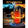 Rechargeable 2 Pack Electric Hand Warme with LED Digital Display, 4 Heat Levels $9.99