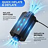 Electric Air Pump for Inflatables, 400W High Power Inflator Deflator with 5 Nozzles Quick-Fill, Compact Electric Pump AC110-120V for Air Mattress Bed Pool Floats Toys Raft $12.99