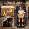 Real Relax Electric Massage Chair, Zero Gravity Full Body Massage Recliner Chair with 10 Fixed Rollers, Touch Screen Controller, Black $588.99