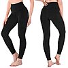 SINOPHANT High Waisted Leggings for Women - Full Length Capri Buttery Soft Yoga Pants for Workout Athletic(Full Black,S-M) $3.74