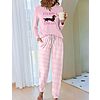 Ekouaer Pajamas for Women Comfy Long Sleeve Jogger Set Lounge Pjs Set $11.99