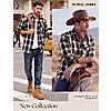 PJ PAUL JONES Men's Cotton Flannel Long Sleeve Button Down Plaid Work Shirt $14.5