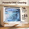 NOVETE Portable Countertop Dishwashers for Small Apartments $289.98