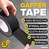 Gaffers Tape (2"x30 yards) Heavy Duty, Easy Rip, No Residue, Professional Grade $4.98