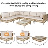 Grand patio 7-Piece Wicker Patio Furniture Set, Outdoor Sectional Sofa $300 + Free Shipping
