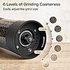 Ultrean Electric Pepper Grinder, Rechargeable Salt and Pepper Grinder Set, Automatic Salt and Pepper Mill with 6 Adjustable Coarseness Levels, 2 Pack $15 + Free Shipping