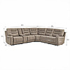 Barcalounger Carmelo Fabric Power Reclining Sectional with Power Headrests $1699.99