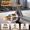 VOLPAM Electric Scooter, 350W Powerful Motor & 19/9 MPH Top Speed, 16-28-10 Miles Long Range, Folding E Scooter Choice $149.99