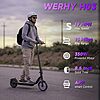 WERHY Electric Scooter, 500W/350W Powerful Motor & 19/22 MPH Top Speed, 16/25 Miles Range, Folding E Scooter with Dual Braking for Adults $149.98