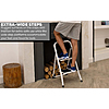 Select Accounts: Simpli-Magic 2-Step Folding Steel Ladder Stool (White) $19.43 + Free Shipping w/ Prime or on $35+