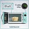 $94.49: Nostalgia Retro Countertop Microwave Oven, 800-Watt, 0.9 cu ft, Aqua
