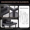 10.6" hameso Anti-Rust Metal Frame Wall Mount Glass Porch Light $11.49 + Free Shipping w/ Prime or on $35+