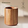 2-Pack Criusia Large 360° Rotating Acacia Wood Utensil Crocks $18.99 + Free Shipping w/ Prime or on $35+