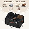 MSTONAL Adjustable Dividers Shoe Storage Box w/ Lid (24 Pairs) $18.99 + Free Shipping w/ Prime or on $35+