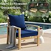 2-Pack L’AGRATY Outdoor Chair 24" x 24" Deep Seat Cushions w/ Backrest $25.79 + Free Shipping w/ Prime or on $35+