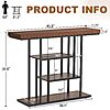 42" HABUTAY Metal Frame Entryway Table w/ 4-Tier Storage Shelves $44.99 + Free Shipping