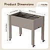 26.3"H NBYSGO Raised Garden Bed w/ Locking Wheels $19.99 + Free Shipping w/ Prime or on $35+