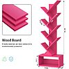 9-Tier 46" SHEEPAM Floor Standing wooden Tree Bookshelf $14.99 + Free Shipping w/ Prime or on $35+
