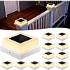 [Prime] 12-Pack 4"x4" JOFIOS Solar Post Cap Lights (Black or White) $19.99 + Free Shipping
