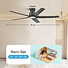 52" ocioc Smart (Compatible with Alexa / Google home) Ceiling Fan w/ Dimmable Light $56 + Free S/H
